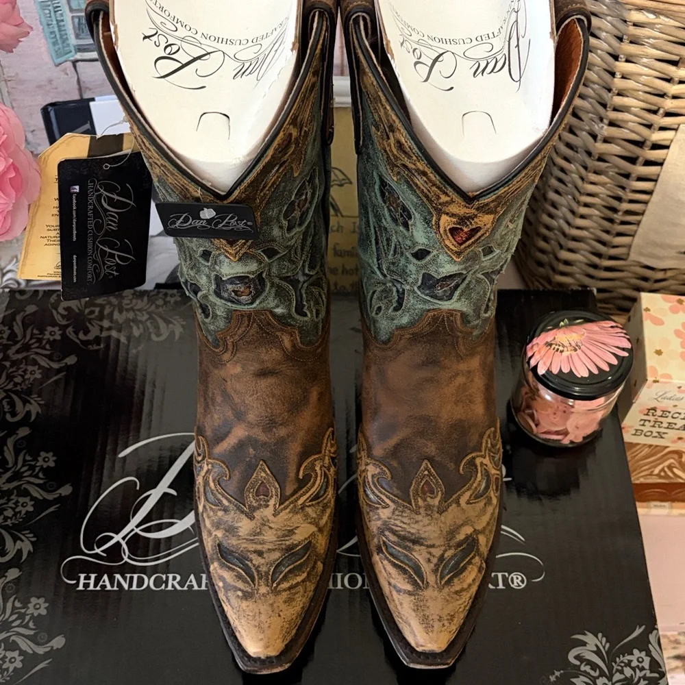 NWT!✨Dan Post Vintage Blue Bird Boots Women’s Size 10! - Picture 11 of 16